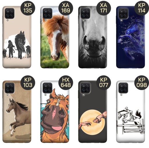 ETUI DO SAMSUNG GALAXY A12 / M12 WZORY KONIE KUCE PEGAZY OBUDOWA POKROWIEC