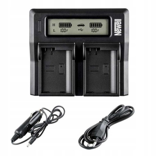 ZESTAW ŁADOWARKA Dual Charger+2AKUMULATORY LP-E6