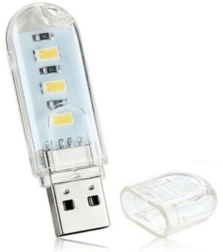 USB МИНИ-ЛАМПА 5 В 3 x SMD USB-светодиод для ноутбука