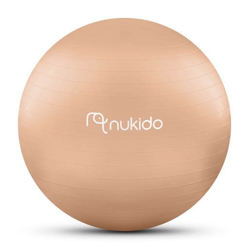 PIŁKA CIĄŻOWA DO AEROBIKU 65 CM NS-951 BEŻOWA