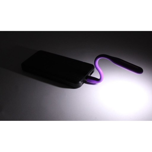 SLIM РЕЗИНОВАЯ ЛАМПА ДЛЯ НОУТБУКА ДЛЯ USB, фиолетовая