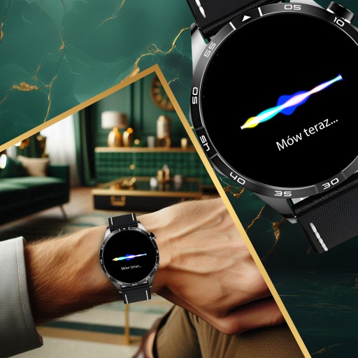 СМАРТ-ЧАСЫ МУЖСКИЕ ЧАСЫ ПОЛЬСКОЕ МЕНЮ AMOLED 3 РЕМЕШКА ГОВОРЯЩИЕ УМНЫЕ ЧАСЫ