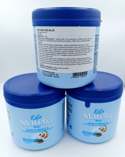 KETO MATCHA BLUE для похудения 150 гx3, бесплатная доставка