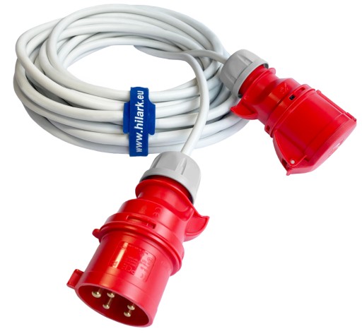 Кабель-удлинитель силовой H05VV-F 5х2,5 20м OWY 16А белый