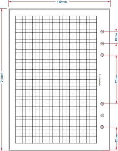 Папка-переплет для блокнота GRID Planner - 6 КОЛЬЦЕВ