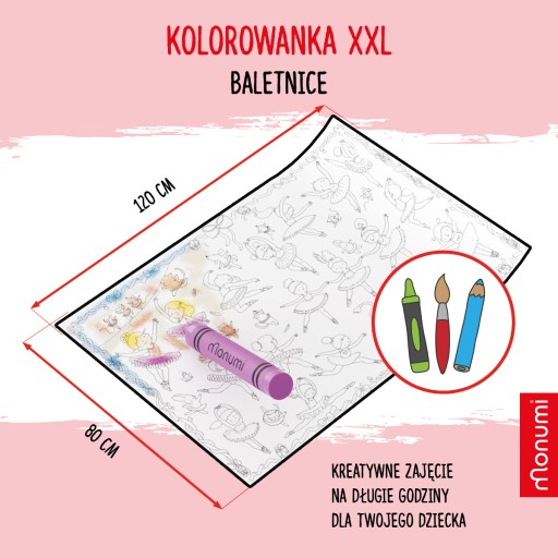 РАСКРАСКА Monumi XXL - Балерины