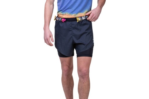 RONHILL Spodenki do biegania męskie TECH RACE TWIN SHORT all black L