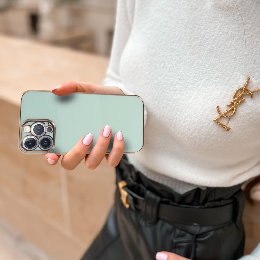 Чехол GLAMOUR Shiny Joless для IPHONE 12 NAVY