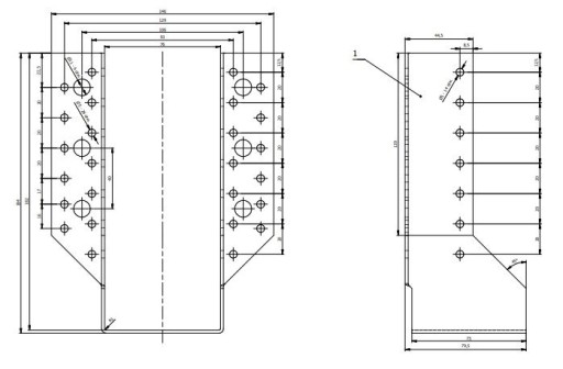 СОЕДИНИТЕЛЬ КРОНШТЕЙНА БАЛКИ WB25 76x182 СЕРТИФИКАТ