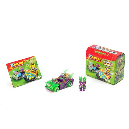 Транспортное средство T-RACERS + фигурка Glow Race Series 4