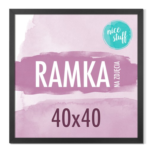 РАМКА 40х40 Фоторамка 40х40 Квадратные фоторамки чёрный МДФ