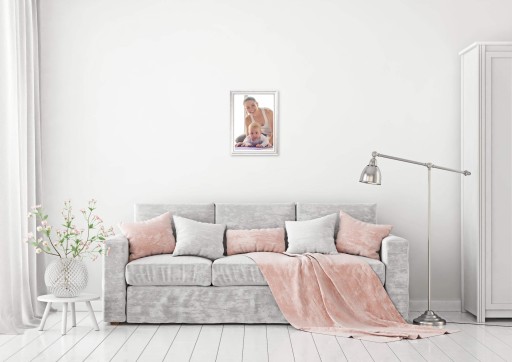 Фоторамка из серебристого дерева 13x18 см