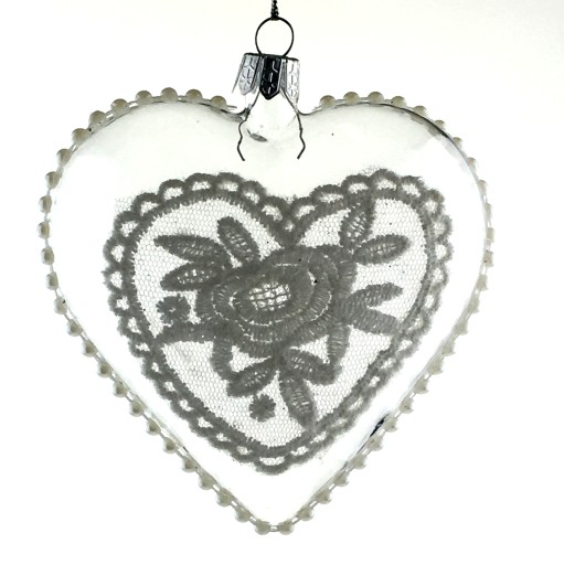 Стеклянные фигурки HEART WHITE CHOYNIGHT BOMB 11 см