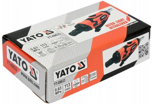 МАЛЕНЬКАЯ ПНЕВМАТИЧЕСКАЯ ПРЯМОШЛИФОВАЛЬНАЯ СТАНКА YATO + РЕЗКИ
