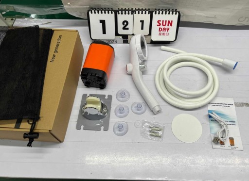 PRYSZNIC ELEKTRYCZNY PRYSZNICE KEMPINGOWE 3 TRYBY Z WYŚWIETLACZEM CYFROWYM