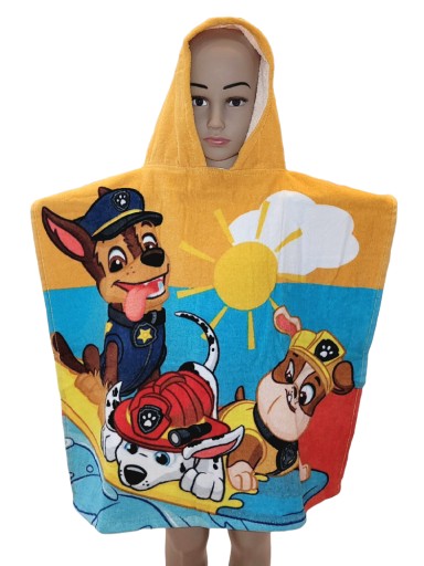 Полотенце-пончо PAW PATROL с капюшоном