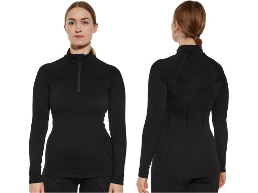 Bluza damska Brubeck Extreme Merino czarna S