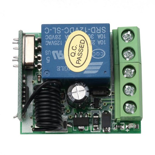 Przekaźnik przełącznik z pilotem 12V 433MHz pilot