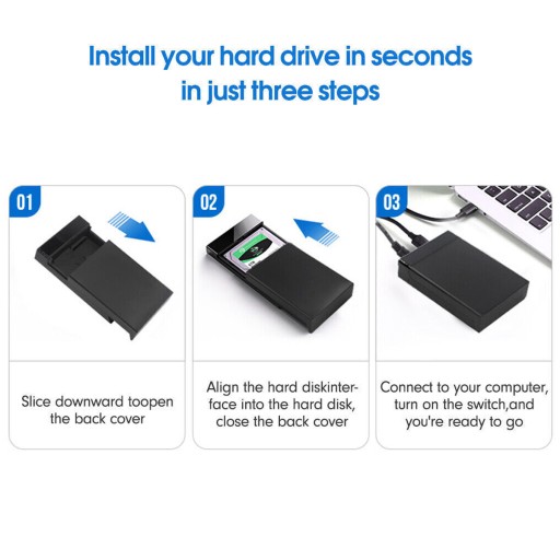 ВНЕШНИЙ КОРПУС КАРМАН ДЛЯ HDD / SATA 2,5/3,5 дюйма, 18 ТБ, USB 3.0