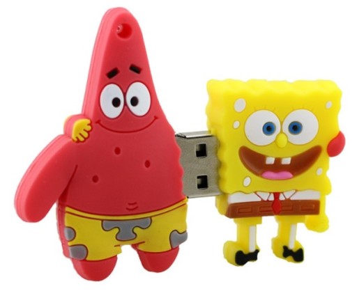 USB-НАКОПИТЕЛЬ 8 ГБ ГУБКА БОБ КВАДРАТНЫЕ ПАТРИК
