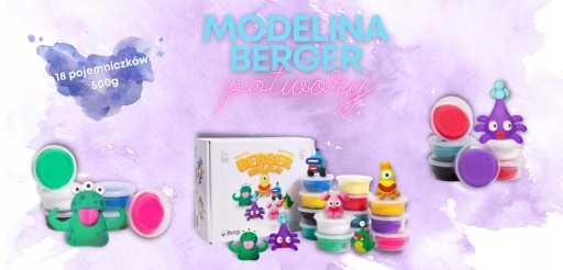 B-CLAY PLASTIC PASTE MONSTERS 18 баночек по 500 г