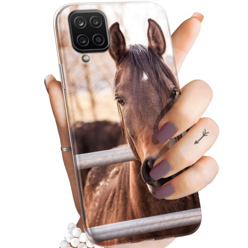 ETUI DO SAMSUNG GALAXY A12 / M12 WZORY KONIE KUCE PEGAZY OBUDOWA POKROWIEC