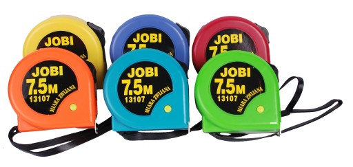 Jobi 13107 Рулетка рулонная 7,5 м Набор из 12 шт.