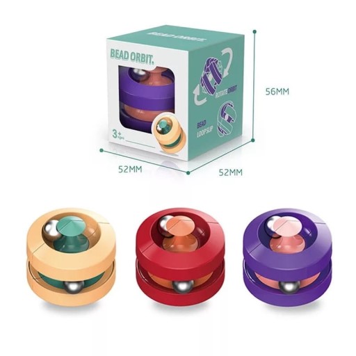 Fidget Antystresowy - Bead Orbit - RÓŻOWA