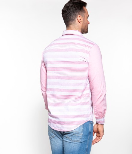 LEE COOPER Мужская рубашка OMAR 7013 RED, размер XL
