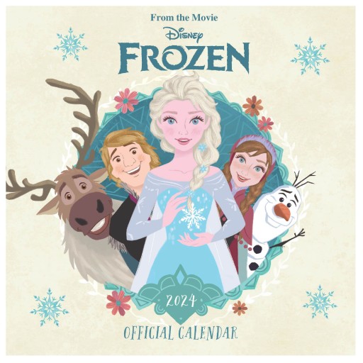 Настенный календарь на 2024 год Disney Frozen 30х30 см