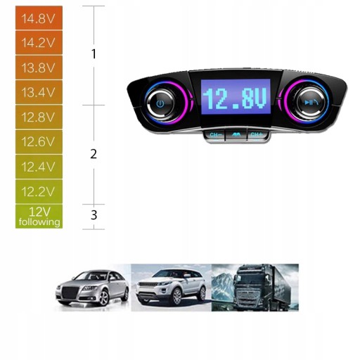 АВТОМОБИЛЬНЫЙ FM-ПЕРЕДАТЧИК MP3 SD ЗАРЯДНОЕ УСТРОЙСТВО BLUETOOTH СВОБОДНЫЕ СВЯЗИ