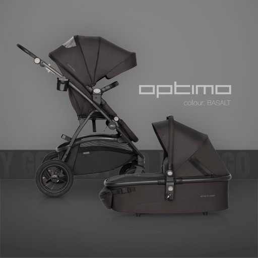 Гондола для коляски EASY GO Optimo Basalt + СУМКА