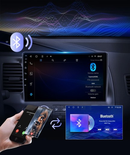 Автомобильная магнитола 2DIN Android13 для Toyota Yaris с левым рулем и правым рулем 2012-