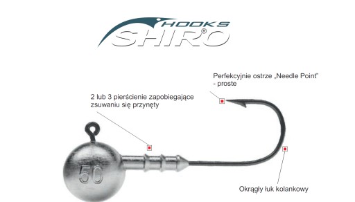 GŁÓWKA JIGOWA MISTRALL SHIRO BIG FISH 10/0 - 50g