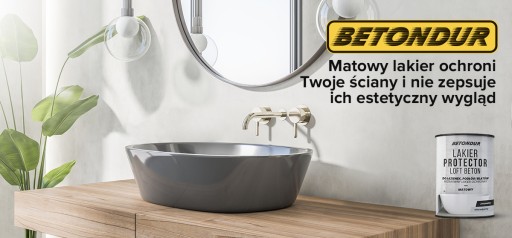 BETONDUR Бесцветный защитный лак для стен Индустриальный бетон 1л