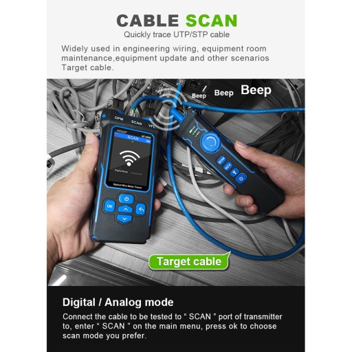 ТЕСТЕР LAN POE NOYAFA PAR FINDER NF-8508