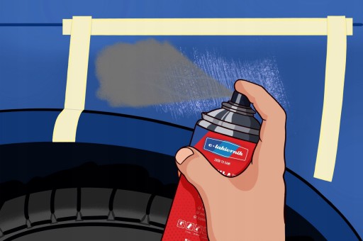 Автомобильная аэрозольная краска + прозрачный блеск OPEL 163 Lichtsilber