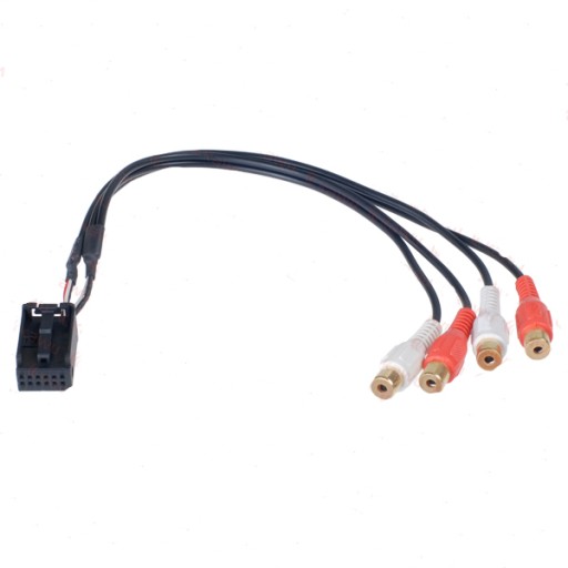 РАЗЪЕМ AUX/LINE VW-AUDI 12-PIN/4XRCA