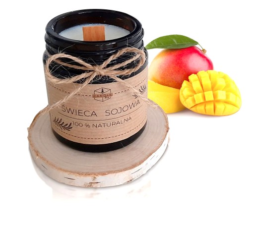 4X ŚWIECE SOJOWE MANGO ZESTAW XL DO ROBIENIA ŚWIEC PREZENT NA URODZINY MAMY