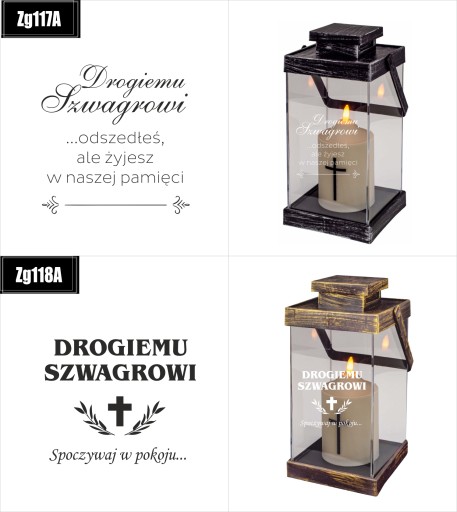 ZNICZ LATARENKA KAPLICZKA z grawerem dla Córki