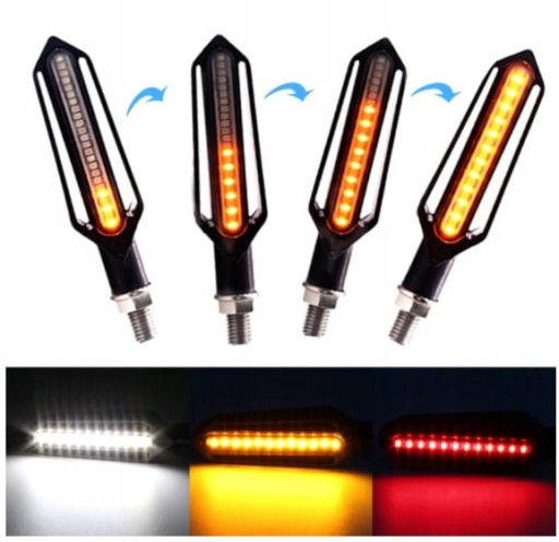 Динамические поворотники плюс СТОП 2 шт. 24LED