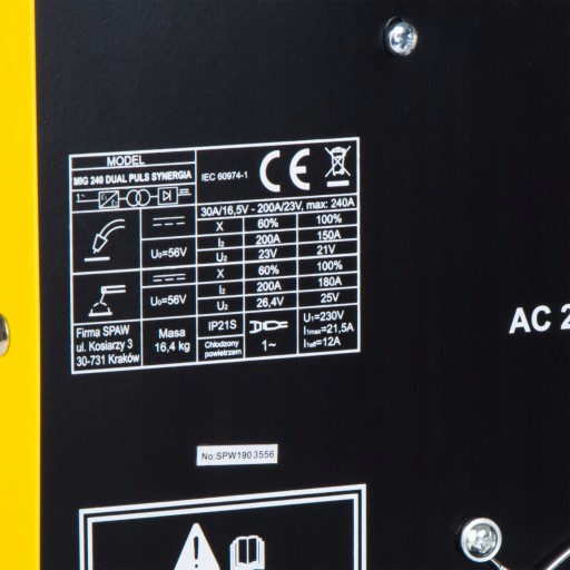 СВАРОЧНЫЙ АППАРАТ MIGOMAT MAGNUM MIG 240 PULS MMA TIG ALU SYN 4X4 SYNERGY IGBT 3IN1