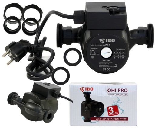 ЦИРКУЛЯЦИОННЫЙ НАСОС IBO OHI PRO 25-40/180 ЦИРКУЛЯЦИЯ