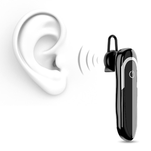 Słuchawka Bluetooth, duża bateria 200 mAh, tryb głośnomówiący, 60 dni w trybie gotowości, czarna