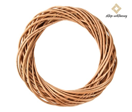 WIANEK WIKLINOWY wiklina OPLOT WIKLINA Koło z wikliny Ozdoba Podkład 50 cm