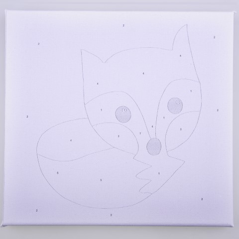 OBRAZ MALOWANIE PO NUMERACH Dla Dzieci Dziecięcy 20x30 cm Mops Pies