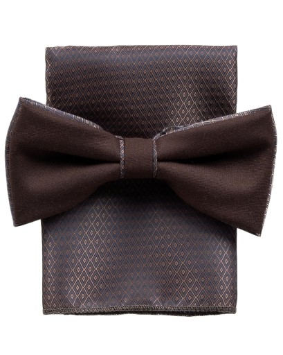 Elegancka Kamizelka Garniturowa Brązowa Męska Gładka - 62