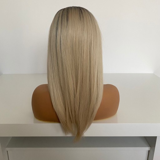 Парик платинового блонда LACE FRONT + БЕСПЛАТНАЯ шапочка