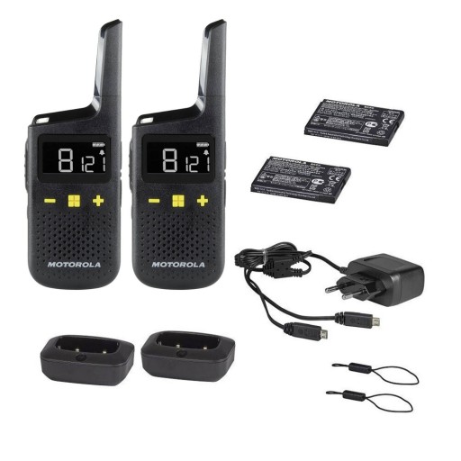 Krótkofalówki 2 sztuki WALKIE TALKIE 16 kanałów PMR odporna IP54 Motorola