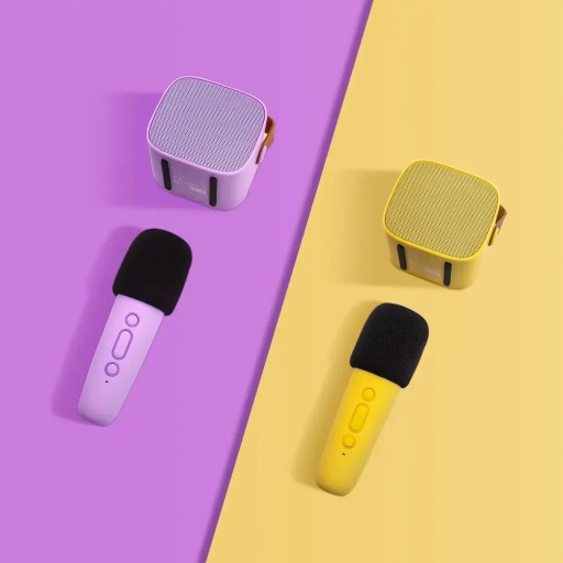 Lalarma Wireless Karaoke Set для детей - Микрофон фиолетовый динамик